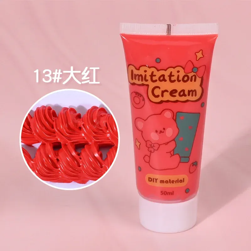 

50 г домашний чехол для мобильного телефона DIY цветной кремовый гель маленькие украшения аксессуары клей-карандаш 3D клей для цветочных краев