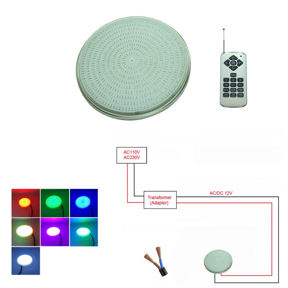 

Подводный светильник HKGOLDTURE RGB 24Вт