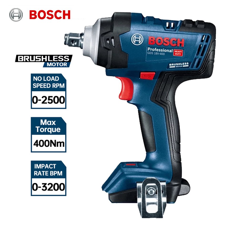 

Bosch Impact Wrench GDS 18V-400 Бесщеточный аккумуляторный гайковерт 400 Н.М