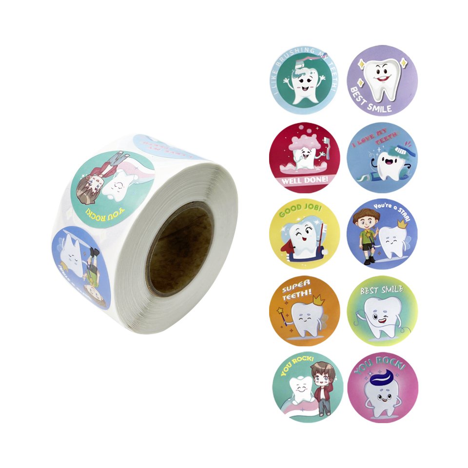 

YOUYA DENTAL Милые наклейки на зубы 500 шт