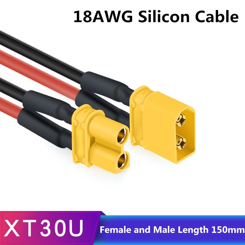 

Кабельный разъем Amass XT60 14AWG 12AWG силиконовый