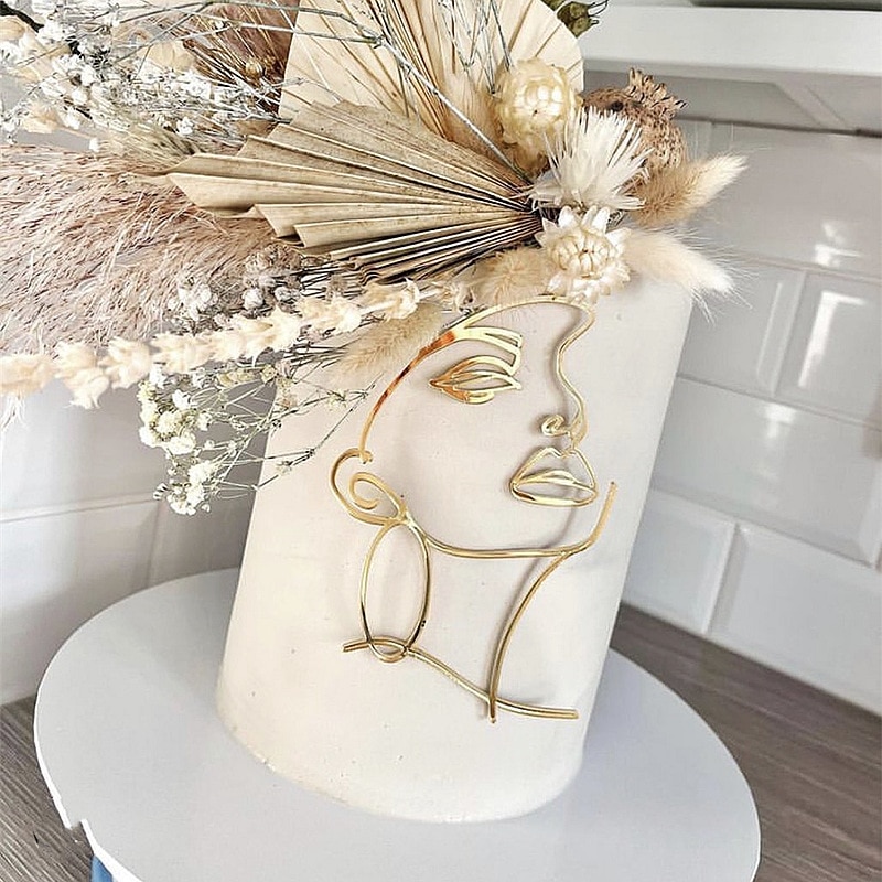 

Акриловый топпер для торта "Женское лицо", MJCakedecor