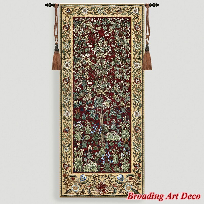 

Гобелен Уильям Моррис Древо Жизни BROADING ART DECO 100% Хлопок 70x160 см