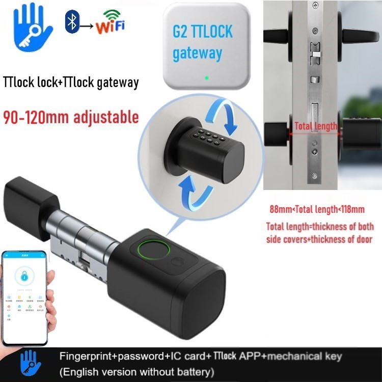 

Умный дверной замок TTLock V1 серебристый