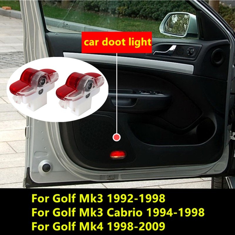 

2 шт., подсветка для дверей автомобиля VW Golf Mk3 Cabrio 1992-1998 Mk4