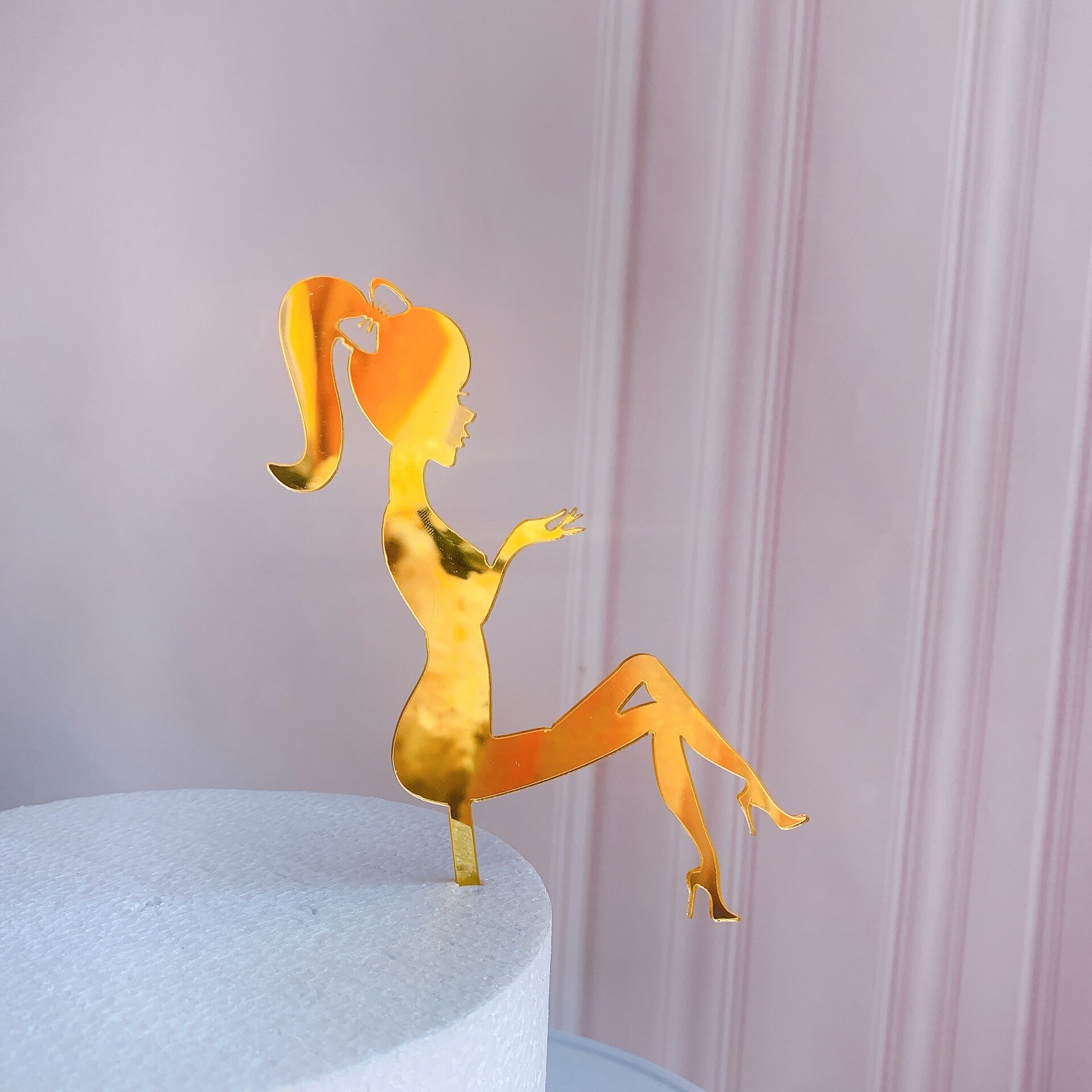 

Свадебный акриловый топпер для торта MJCakedecor 2 шт.