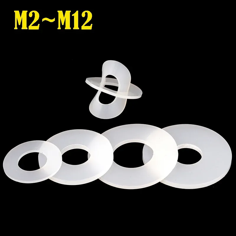 

Белые силиконовые шайбы M2 ~ M12