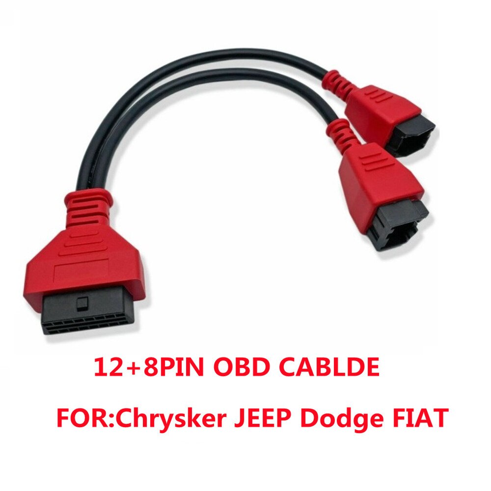 

Keychannel 1 шт. OBDII 12 + 8-контактный кабель для программирования для Chrysler JEEP Dodge Fiat для Autel DS808 906 908 PRO XTOOL VVDI OBDSTAR DP