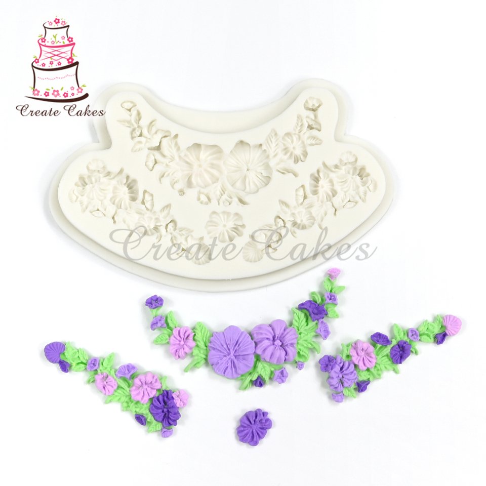 

Силиконовая форма для кексов Flower Wreath
