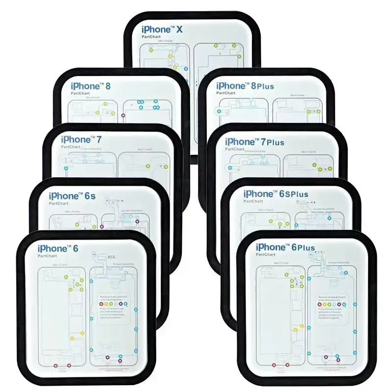 

Магнитный коврик для ремонта iPhone 6-15 Pro Max