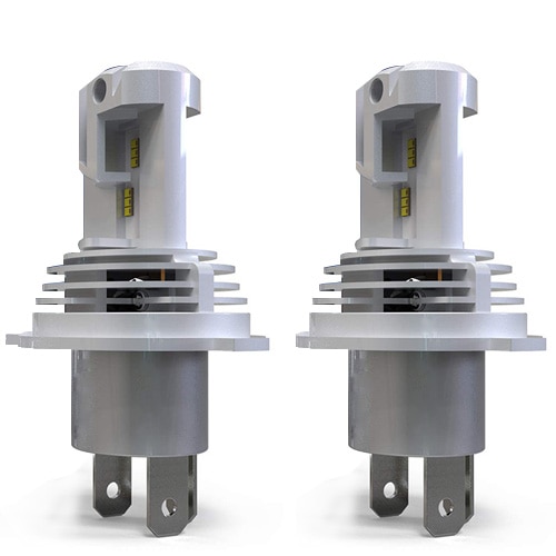 

H4 HB2 9003 Автомобильные мотоциклетные светодиодные лампы для фар M3 Mini High Low Hi Lo Beam ZES Chips 60W 12000LM 6000K Беспроводной прямой разъем