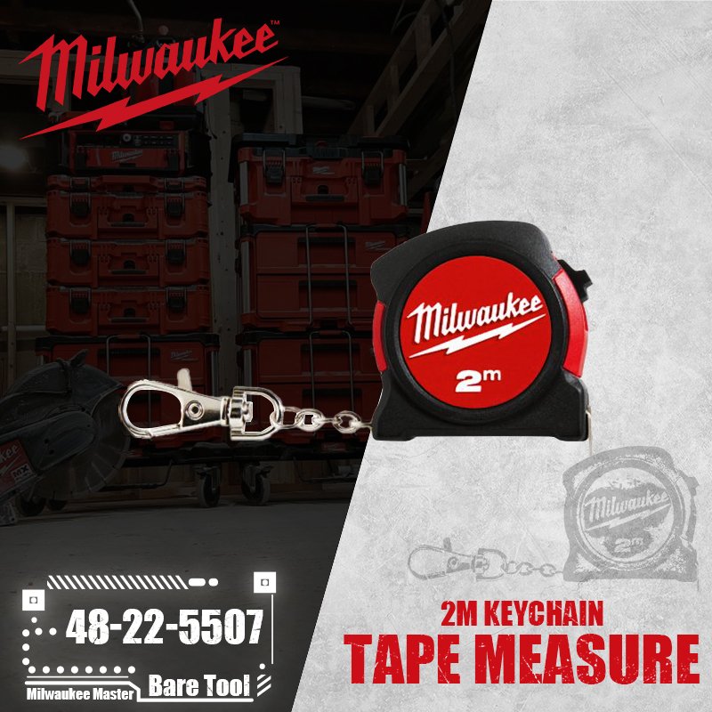

Milwaukee 48-22-5507 2М рулетка для брелка