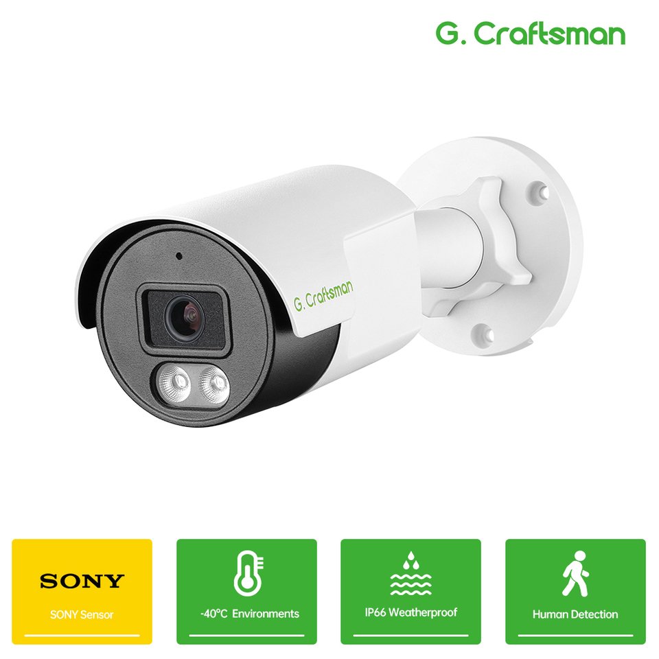 

CN GC L XMeye SONY, 6 МП, POE, встроенный микрофон, ИК-ночное видение, Onvif, видеонаблюдение, видеонаблюдение, домашняя безопасность G.Craftsman