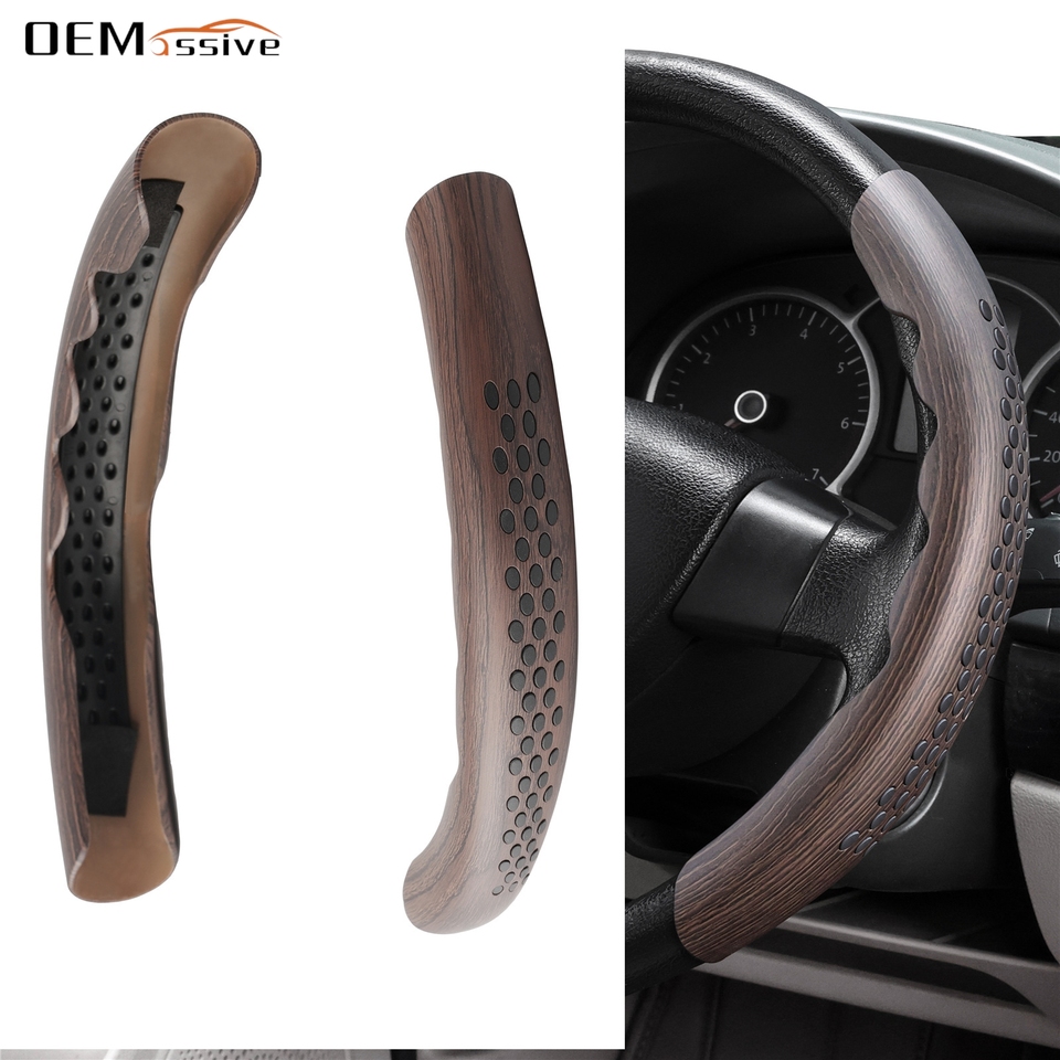 

1 пара нескользящих чехлов на руль автомобиля под дерево для Toyota Corolla Camry Kia Rio Ford Focus Fiesat BMW 3