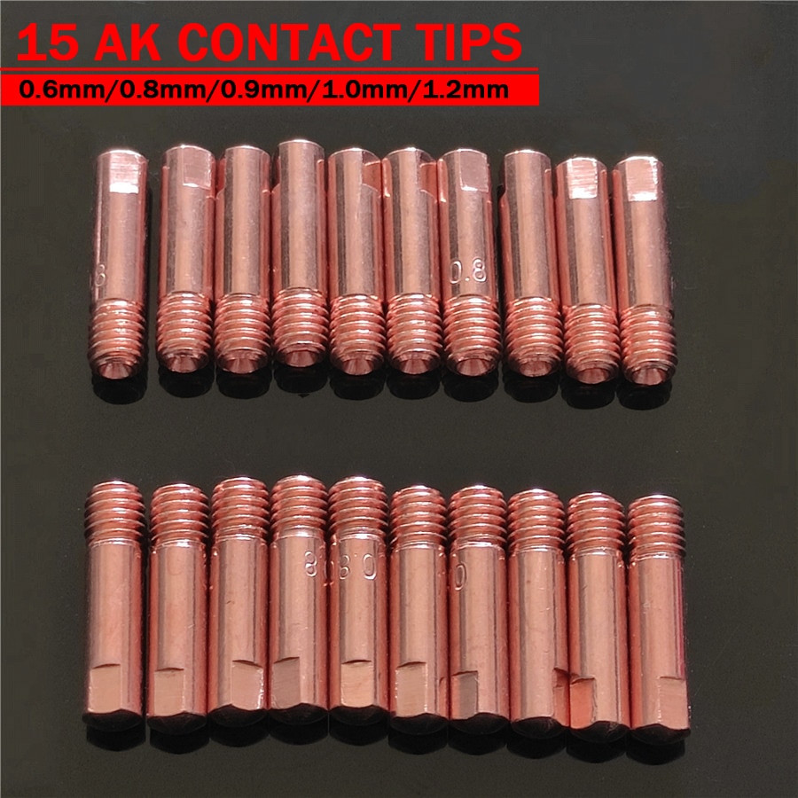 

Контактные наконечники для сварки Jinhu MB-15AK 0,6/0,8/0,9/1,0/1,2 мм
