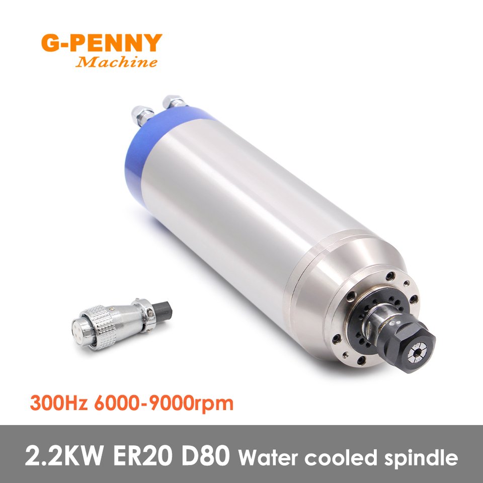 

G-PENNY MACHINE 2.2KW ER20 D80 металлический водяно-охлаждаемый шпиндель