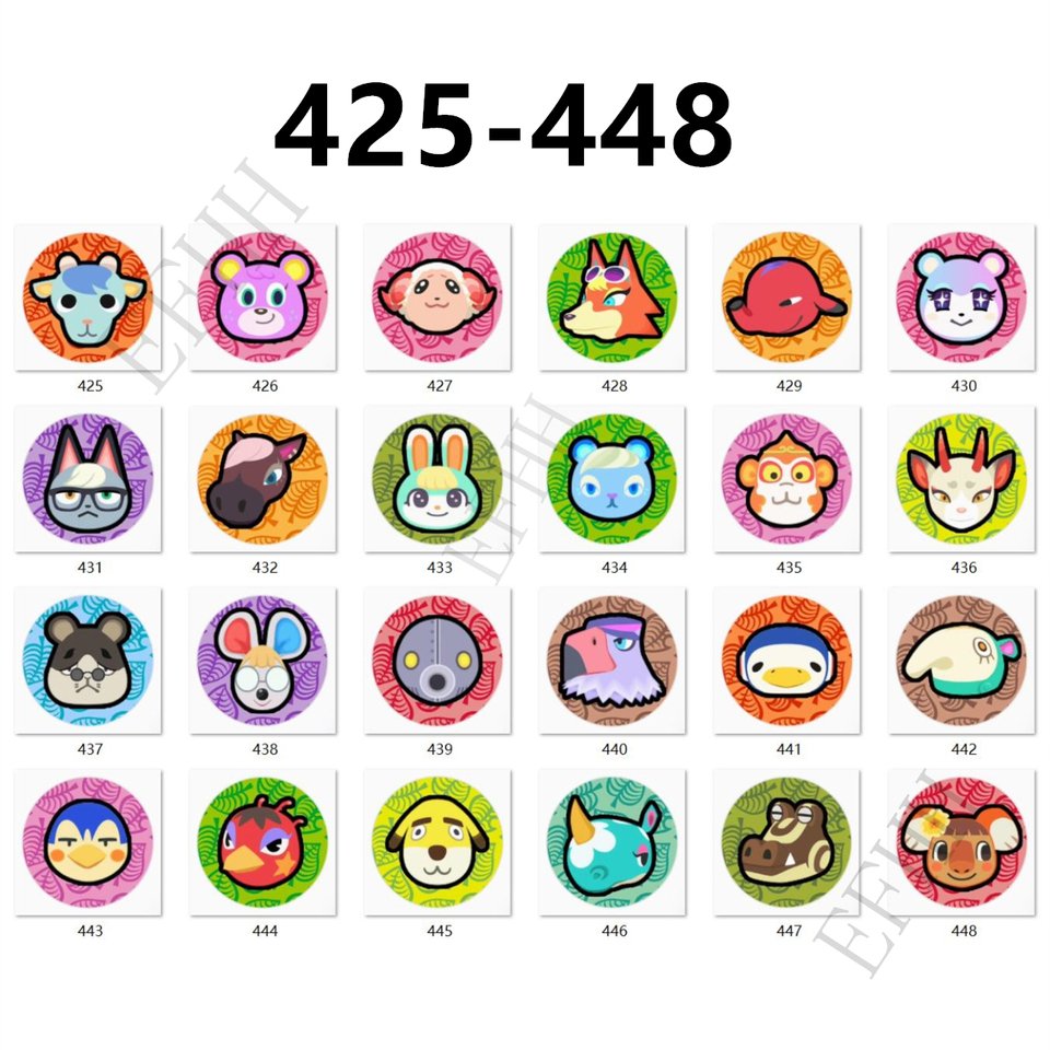

425-448 Различные карты Amxxbo Hot Game Animal Croxxing: New Horizons, милые роли NS Set Collect Mini NFC монетные карты Raymond Sasha
