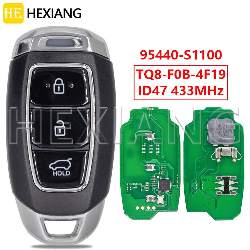 

DR 95440-S1100 ID47Chip 433 МГц бесконтактный смарт-автомобильный дистанционный ключ TQ8-F0B-4F19 для Hyundai Santafe 2018 2019 2020