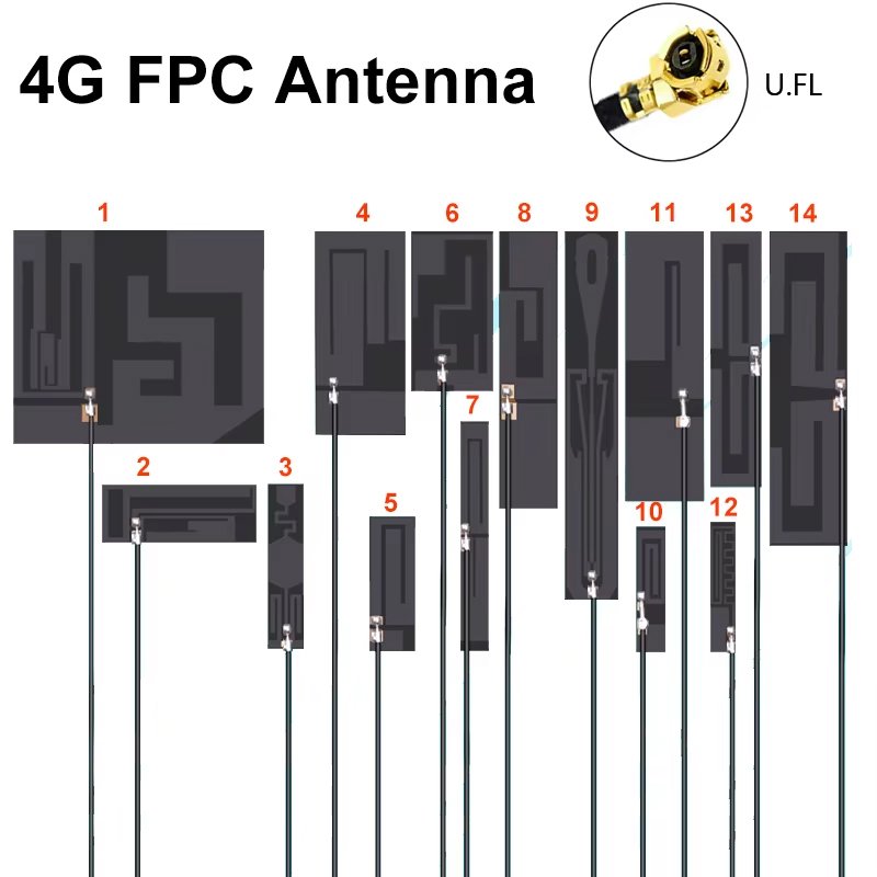 

2 шт. Антенна FPC 700-2700 МГц для Mini PCIe