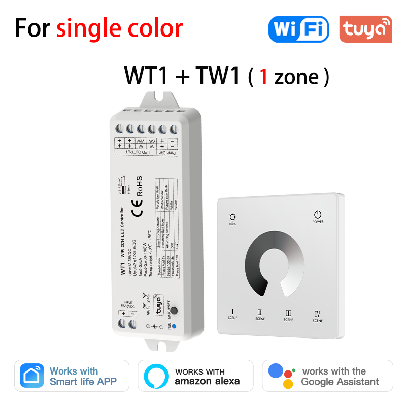 

Tuya WiFi RGB контроллер WT1