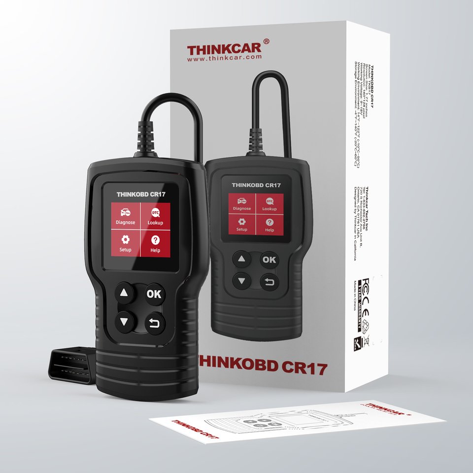 

THINKCAR THINK OBD CR17 OBD2 Автоматический сканер диагностический инструмент очистка света двигателя Смог Устройство считывания тестовых кодов ful OBD2 DTC Инструмент сканирования Lookup
