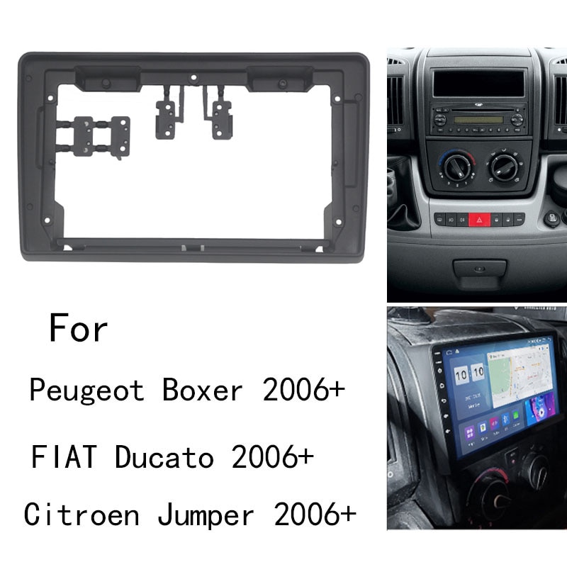 

9 дюймовая Автомобильная радиоустановка Fascia Для Citroen Jumper Peugeot Boxer Fiat Ducato 2006 + DVD стерео рамка Комплект пластина адаптер крепление приборной панели
