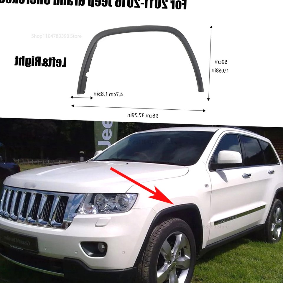 

Для Jeep Grand Cherokee 2011-2016 переднее колесо, бровей, арка, молдинг, отделка крыла, сменные аксессуары 1MP39RXFAE 1MP38RXFAE