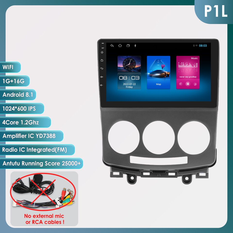 

4G Carplay Android Auto автомобильное радио стерео для Mazda 5 2005-2010 мультимедийный видеоплеер авторадио GPS navi аудио 2din rds экран