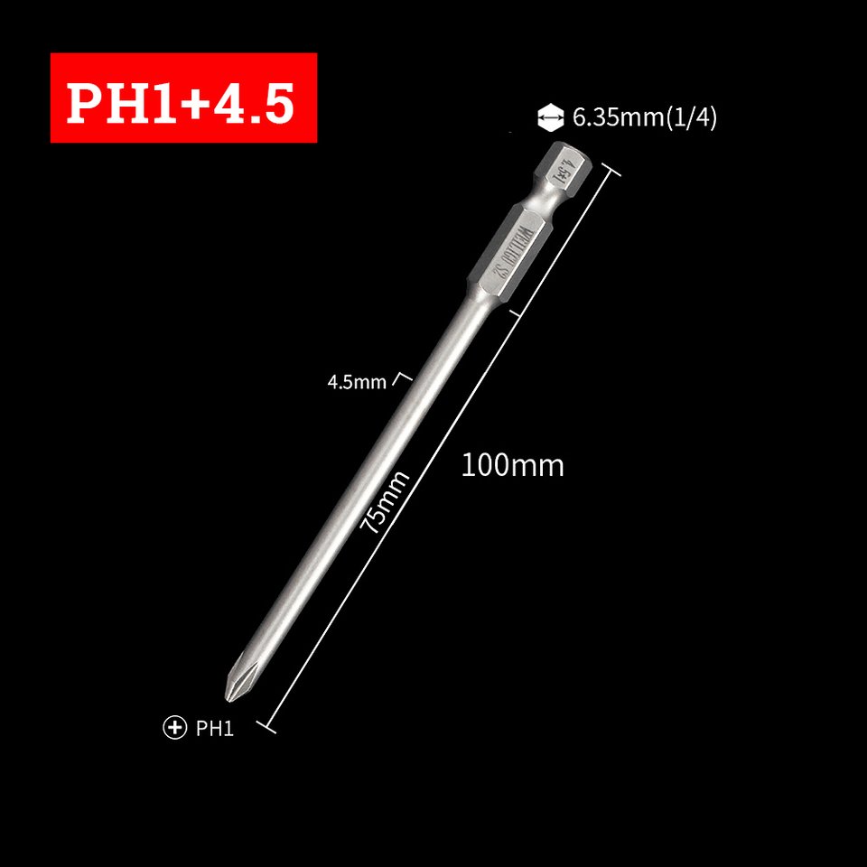 

Магнитная отвертка PH00 PH0 PH1 PH2 S2 75/100 мм