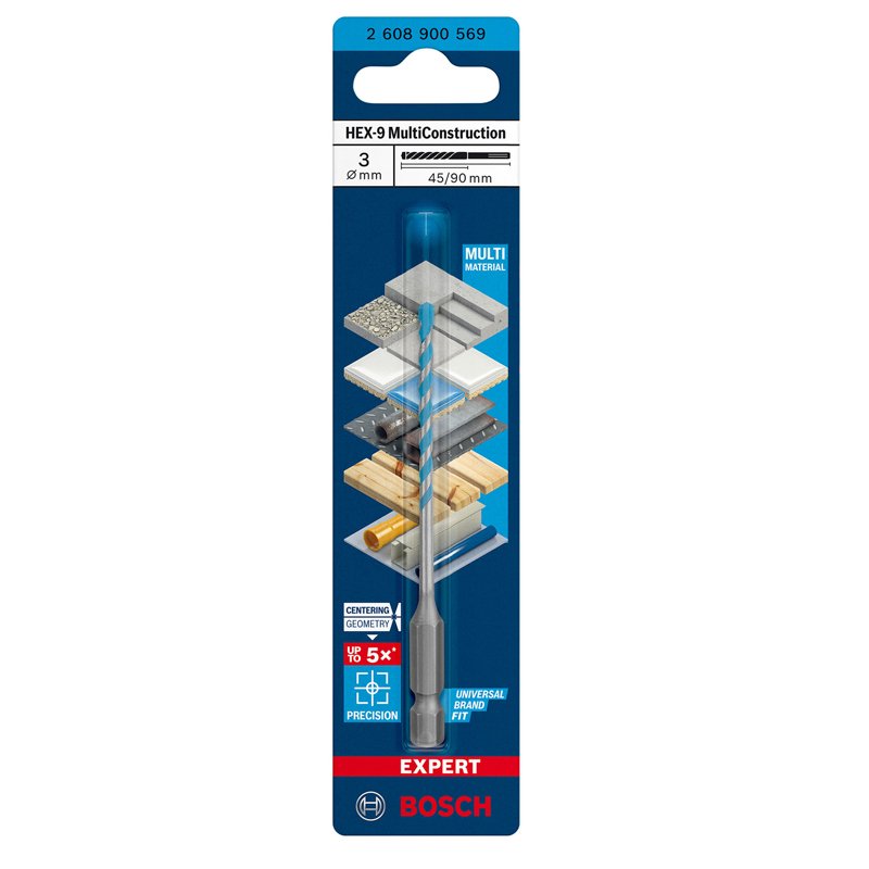 

BOSCH EXPERT HEX-9 Спиральное сверло