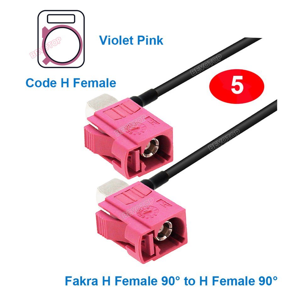 

1 шт. фиолетовый розовый Fakra H мужской женский RG174 косичка для GPS-навигации удлинительный кабель BEVOTOP Fakra перемычка по индивидуальному заказу 10 см ~ 20 м