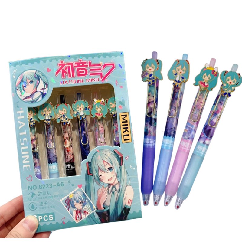 

Гелевые ручки Hatsune Miku 6 шт.