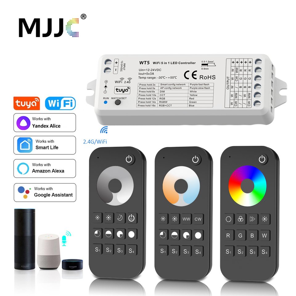 

RGBW RGB CCT контроллер MJJC WT5
