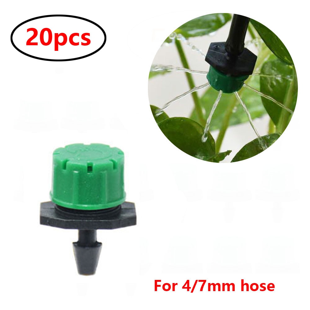 

Распылители для полива WYZXM, 20 шт., пластик, 1/4", черный, красный, белый, желтый, зеленый, розовый, фиолетовый, синий