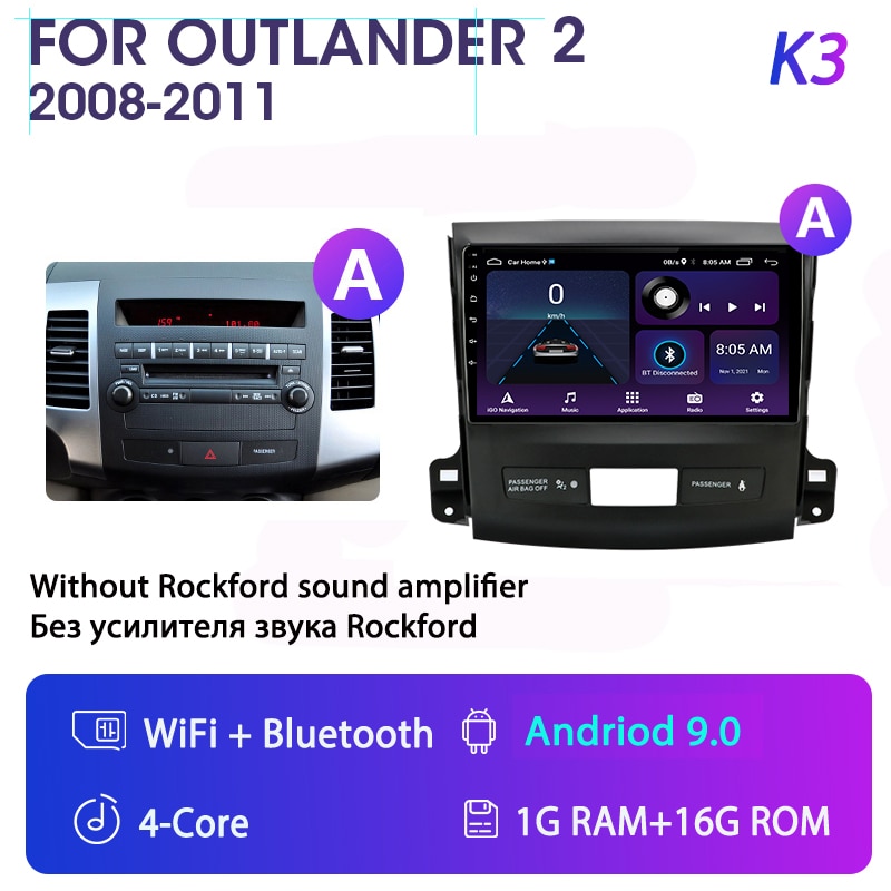 

Srnubi Android 11,0 автомобильный радиоприемник для Mitsubishi Outlander 2 Citroen Crosser 2005-2013 Peugeot 4007 2Din Carplay стерео мультимедиа