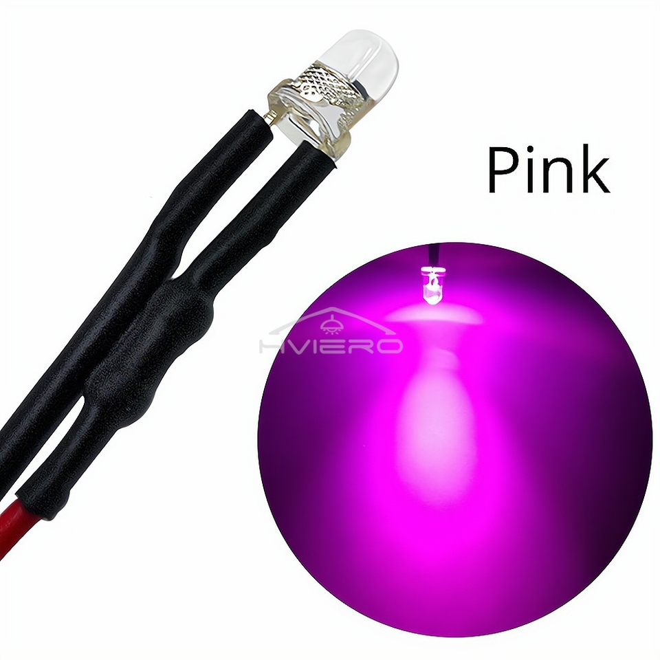 

HVIERO 3mm Round Предохранительные светодиодные лампочки 5 шт