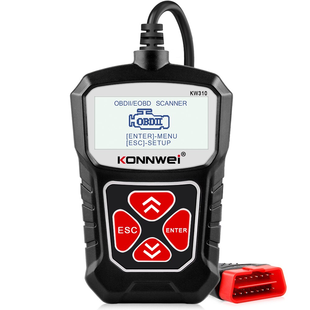 

Автомобильный сканер KW310 Obd2, Автомобильный сканер, анализатор двигателя, автомобильные инструменты Obd 2, диагностический инструмент, считыватель кодов лучше, чем Elm327 V1.5