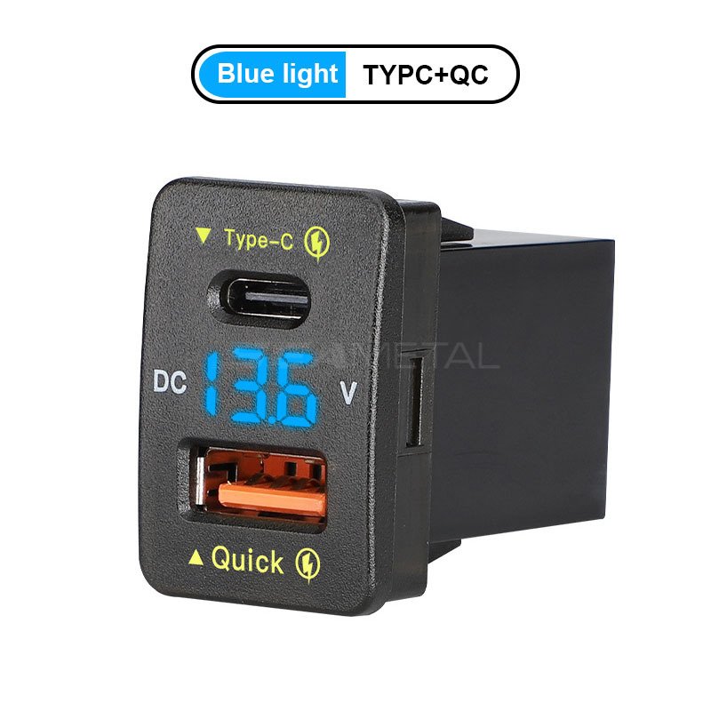 

Автомобильное Зарядное Устройство SEAMETAL 12-24 В USB Type-C PD 36 Вт С Двумя Портами