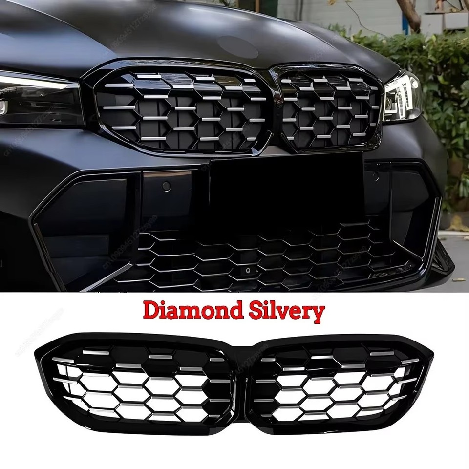 

Передняя решетка с алмазной решеткой, центральная сетка, тюнинг для BMW 3 серии G20 G21 M-Sport 320i 325i 330i M340i LCI 2022-2024