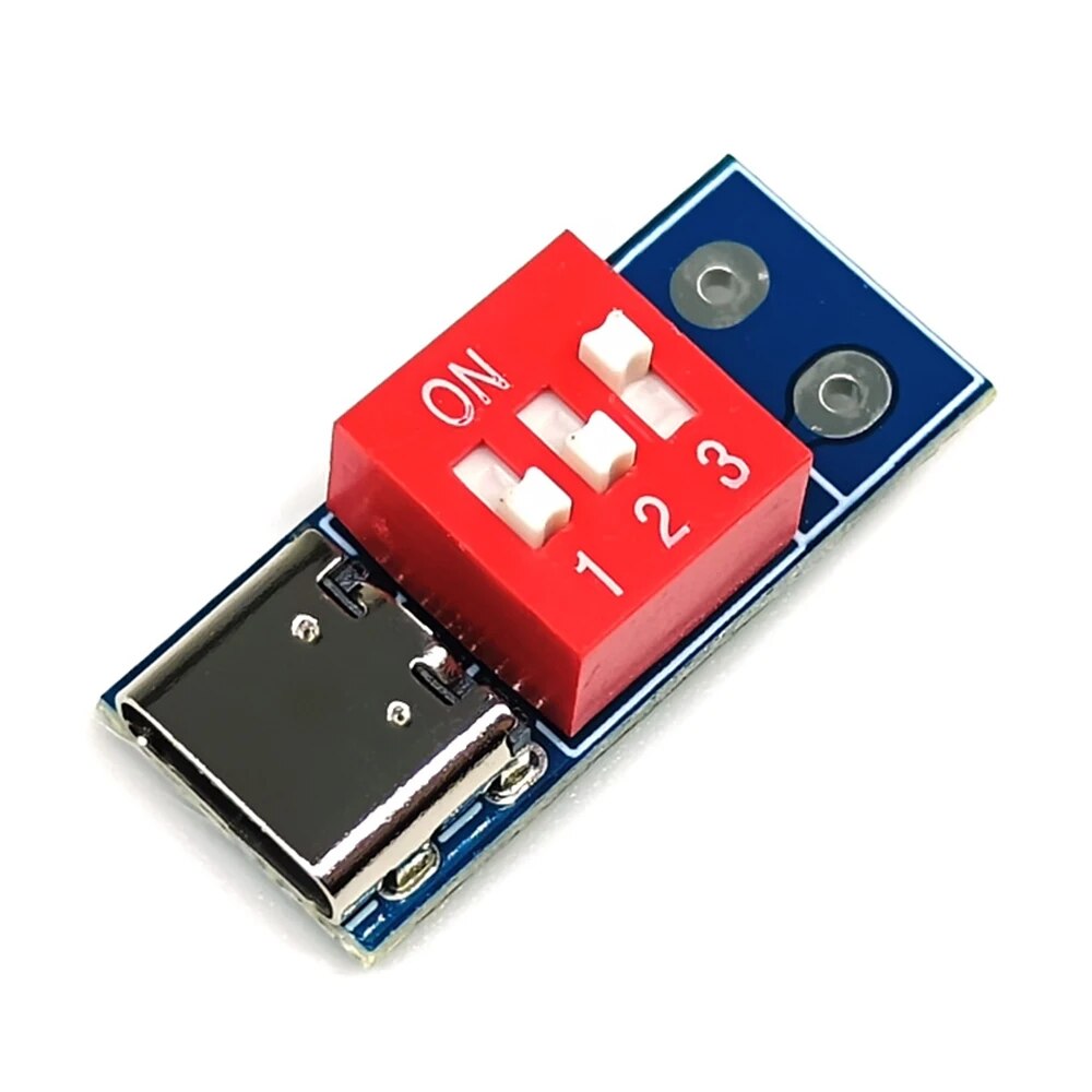 

Type-C PD QC ТРИГГЕРНАЯ плата 5-20 В постоянного тока, регулируемый быстрозаряжаемый модуль приманки переключателя регулировки напряжения