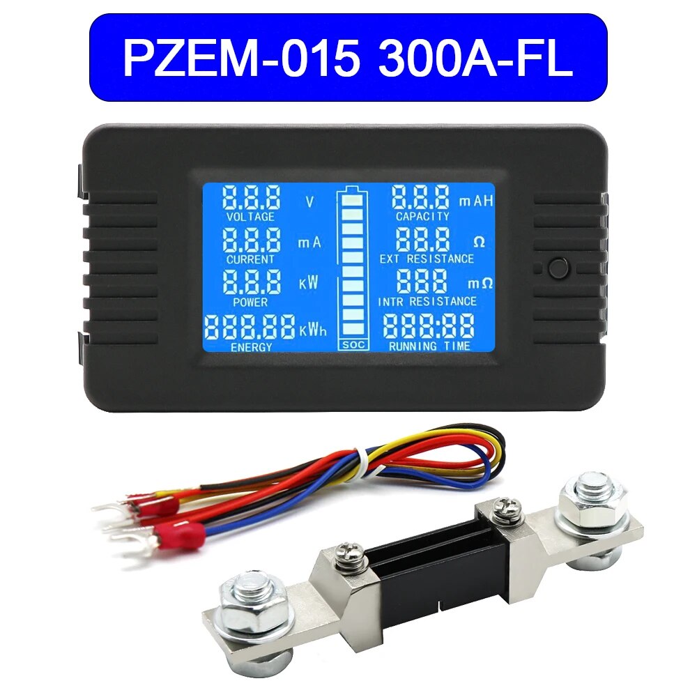 

PZEM-013 DC 0-200V 10A 50A 100A 200A Вольтметр Амперметр тестер емкости аккумулятора автомобиля измеритель напряжения электроэнергии монитор