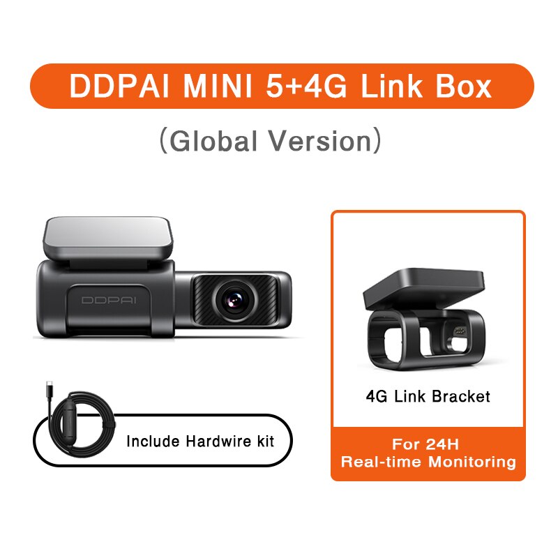 

DDPAI Видеорегистратор Mini5 4K UHD DVR Автомобильная камера Рекордер Автомобильная видеорегистратор Видеорегистратор GPS eMMC Встроенное хранилище 5 ГГц Wi-Fi SR2.0