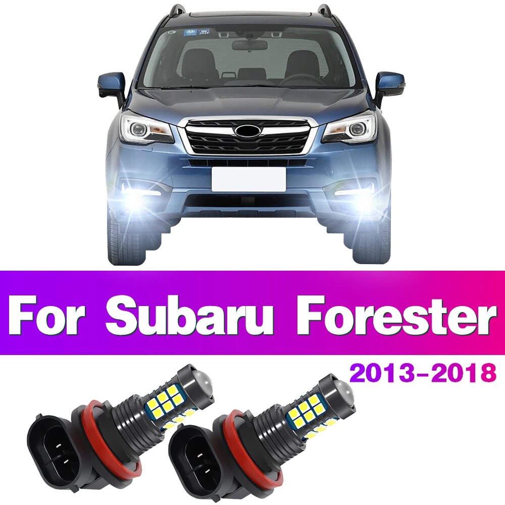 

Светодиодные автомобильные передние противотуманные фары, лампы для Subaru Forester 2013 2014 2015 2016 2017 2018, автоаксессуары