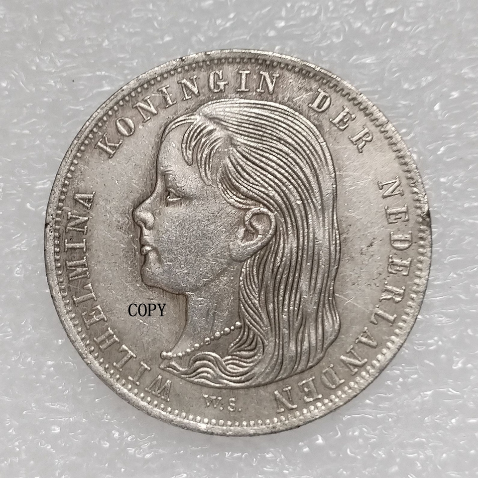 

Памятная серебрянная монета 1896 года Нидерланды