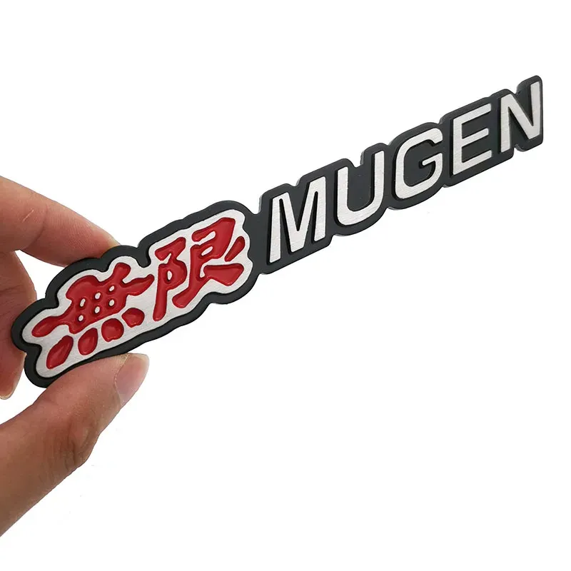 

3D алюминиевая эмблема Mugen, хромированный логотип, задний значок, наклейка на багажник автомобиля, Стайлинг автомобиля для Honda Civic Accord CRV, подходит и так далее