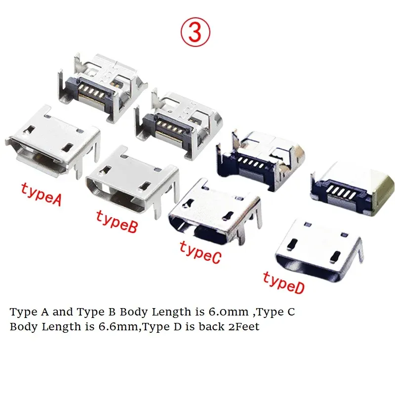 

Разъемы Micro USB 2.0