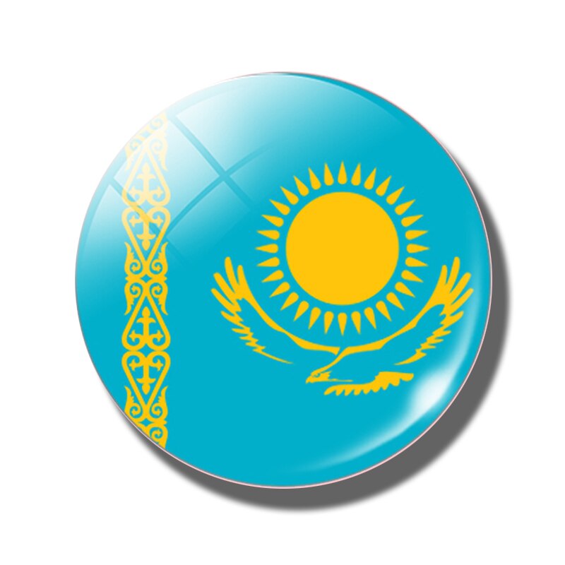 

Магниты для холодильника EQJJYPOC Флаги стран Центральной Азии 30 мм