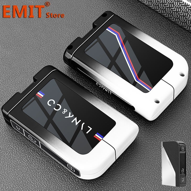 

Чехол для автомобильного ключа из цинкового сплава для LYNK & CO 01 02 03 05 07 09 EMP LYNKCO 06 LYNK CO, чехол с дистанционным управлением, держатель для ключей, аксессуары для брелока