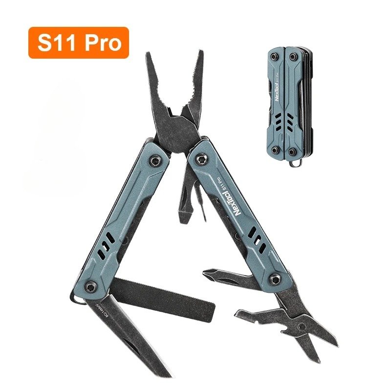 

NexTool Mini Sailor S11 Pro 12-в-1 многофункциональные плоскогубцы уличный инструмент EDC складные ножницы отвертка портативный брелок инструмент
