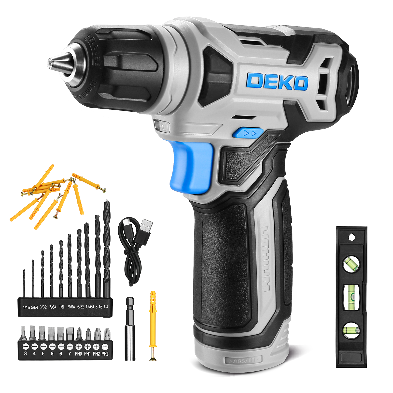 

Беспроводная дрель DEKO 8В